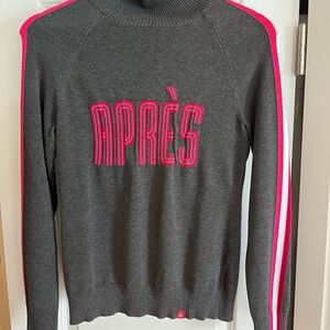 Krimson Klover Gray and Pink Cowl Neck Sweater